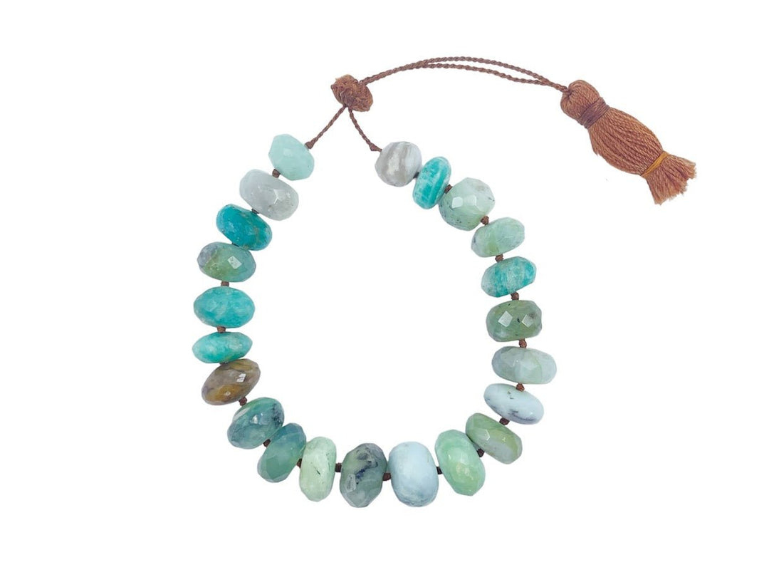 Chunky Gemstone Tassel Bracelet