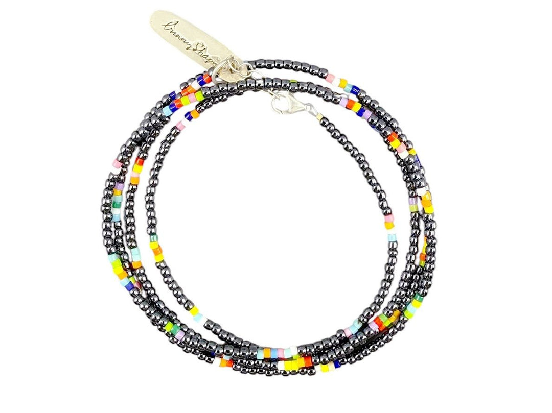 Hematite Sevi Wrap Bracelet