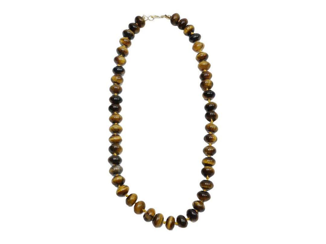 Tiger Eye Roundel Strand Necklace