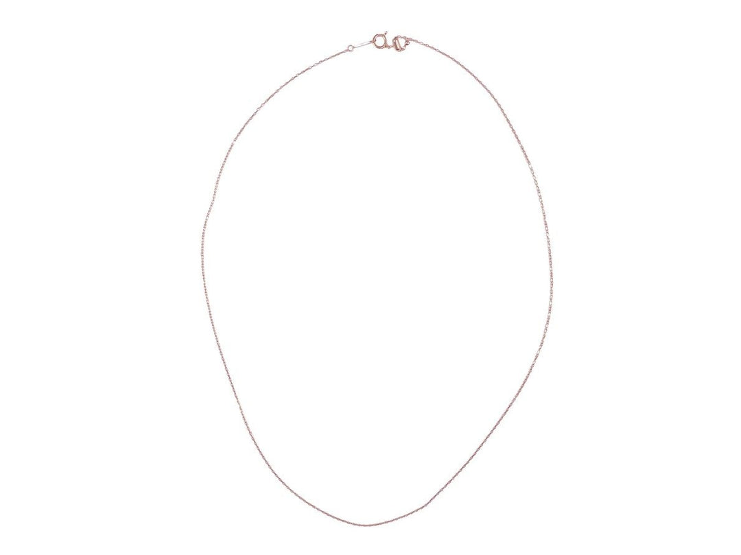 18k Rose Gold Mini Cable Chain