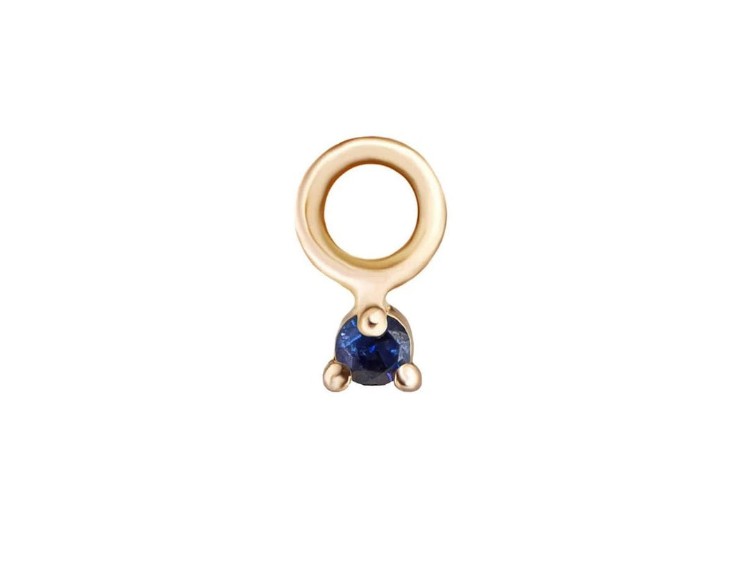9k Petite Blue Sapphire Ear Charm