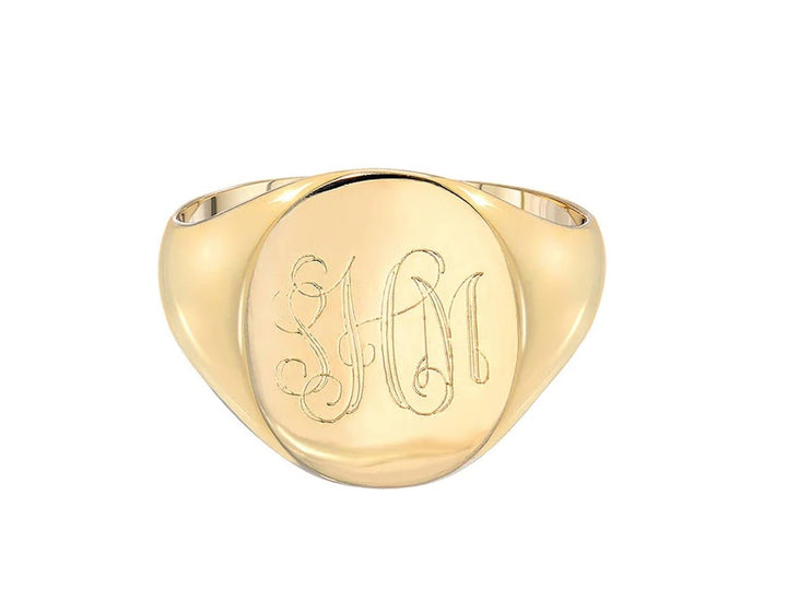 14k Large Signet Ring