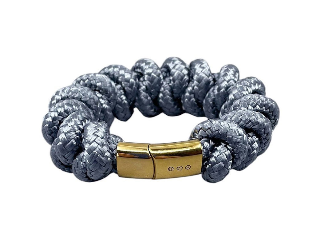 Handmade Steel Nautical Snake Knot Bracelet.