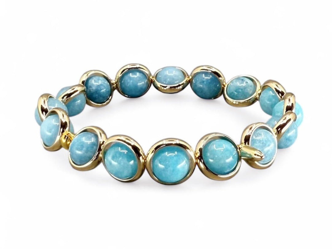 China Blue Jade Bracelet with Spikes