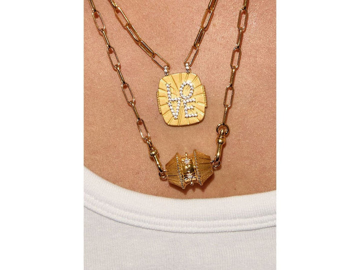 Gold Talisman Charm Necklace