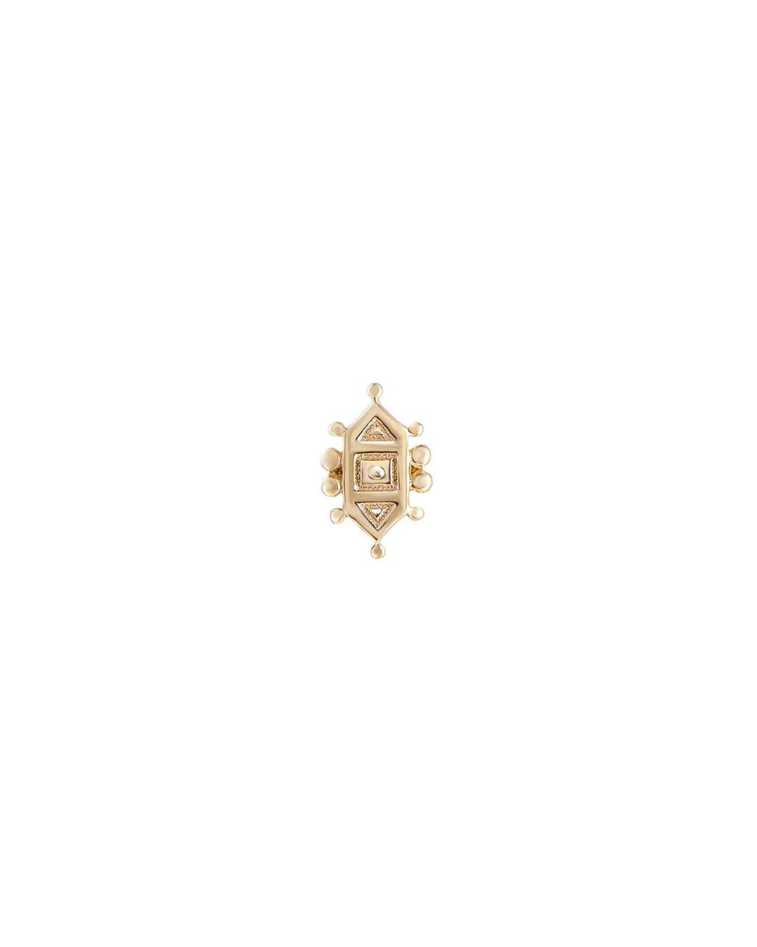 9k Mandala Inspired Stud Earring