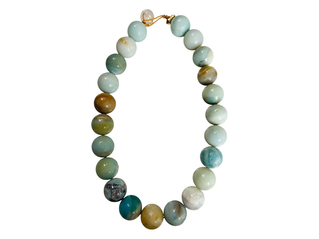 Amazonite Gumball Necklace