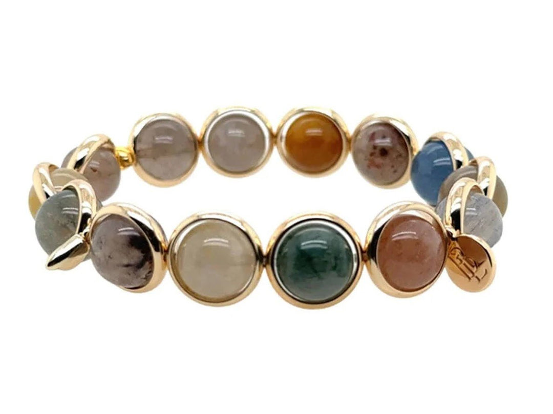 Rutilated Quartz Bracelet with Spikes