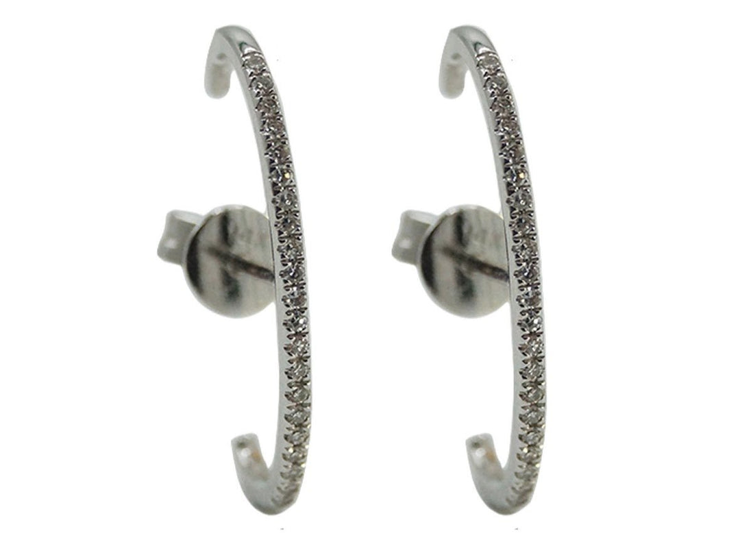 14k Diamonds Loop-Over Earrings