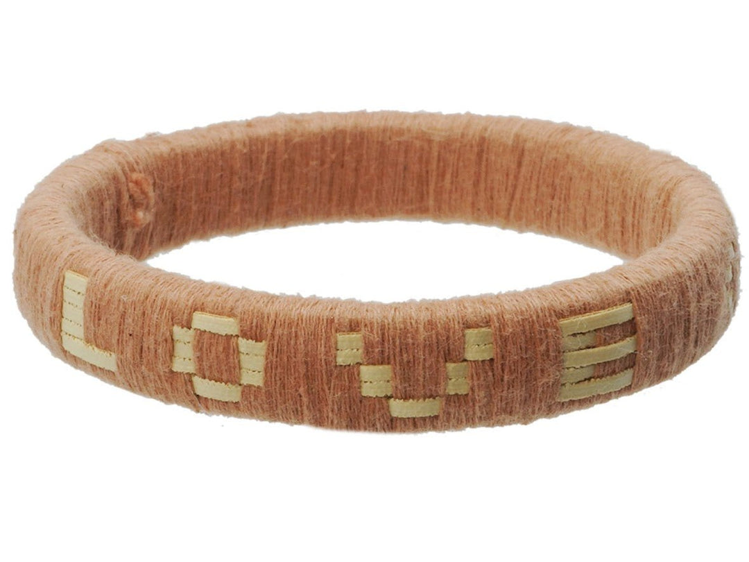 Coral Woven Love Bracelet.