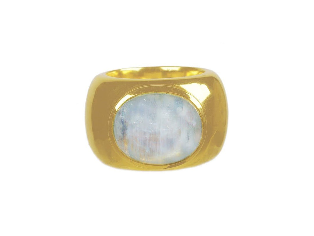 Moonstone Tube Ring