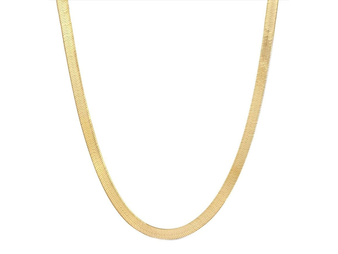Gold Herringbone Slink Chain