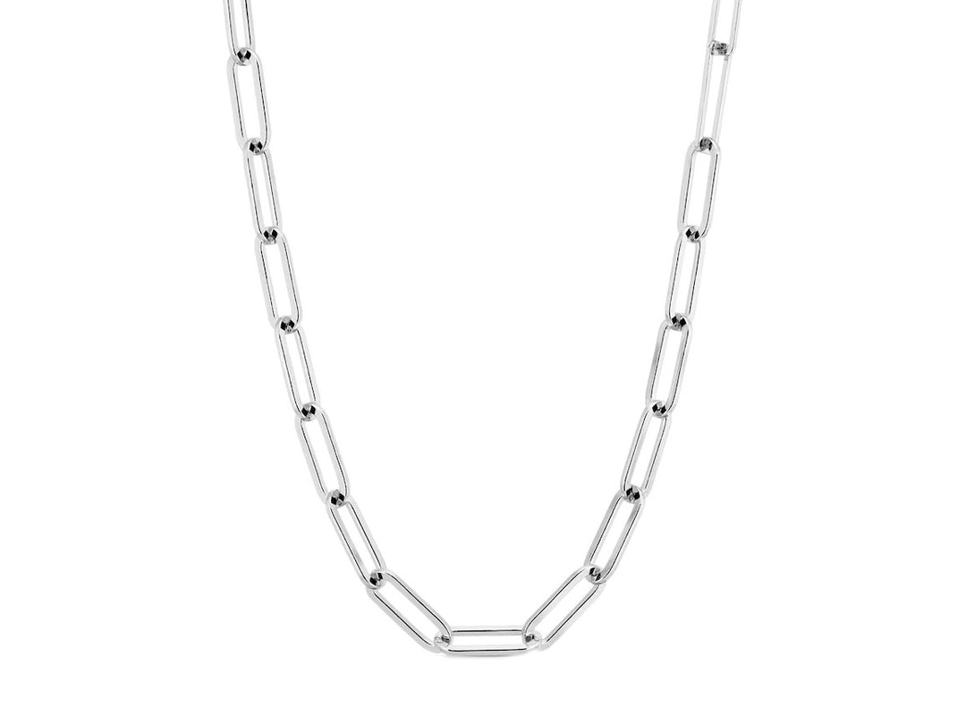 Silver Large Elongated Link Chain