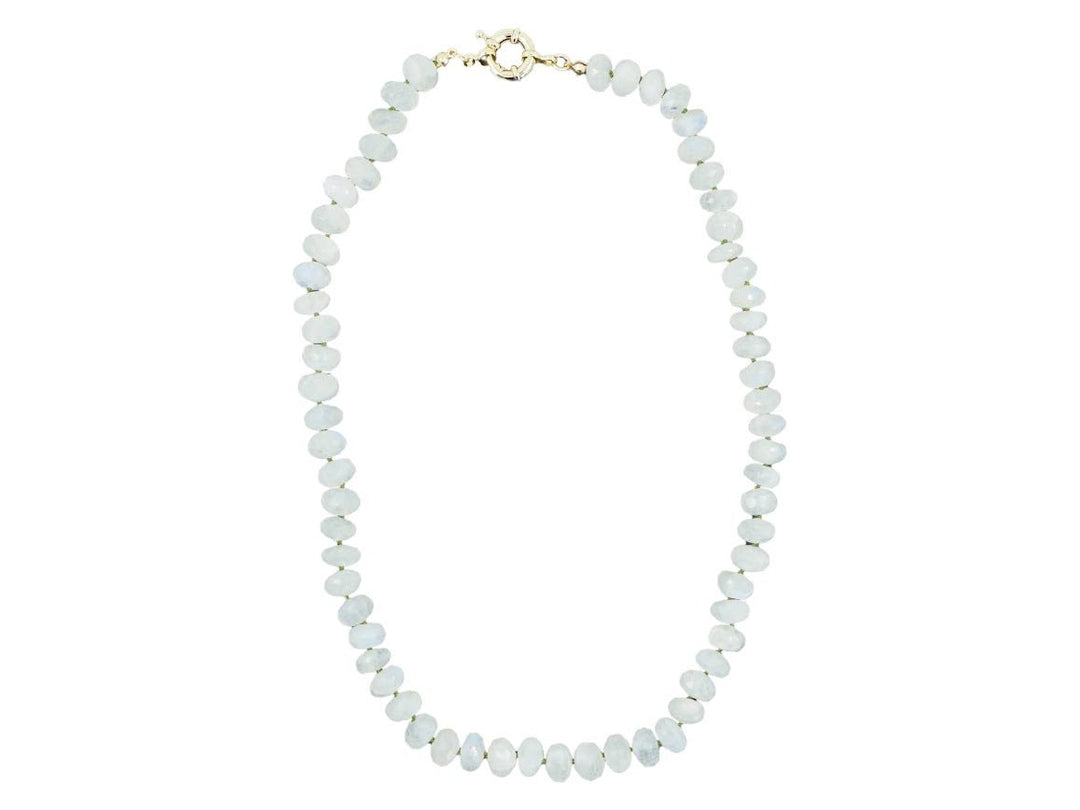 Rainbow Moonstone Strand Necklace