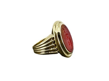 Load image into Gallery viewer, 14k Gold 1920s Carnelian Intaglio Ring
