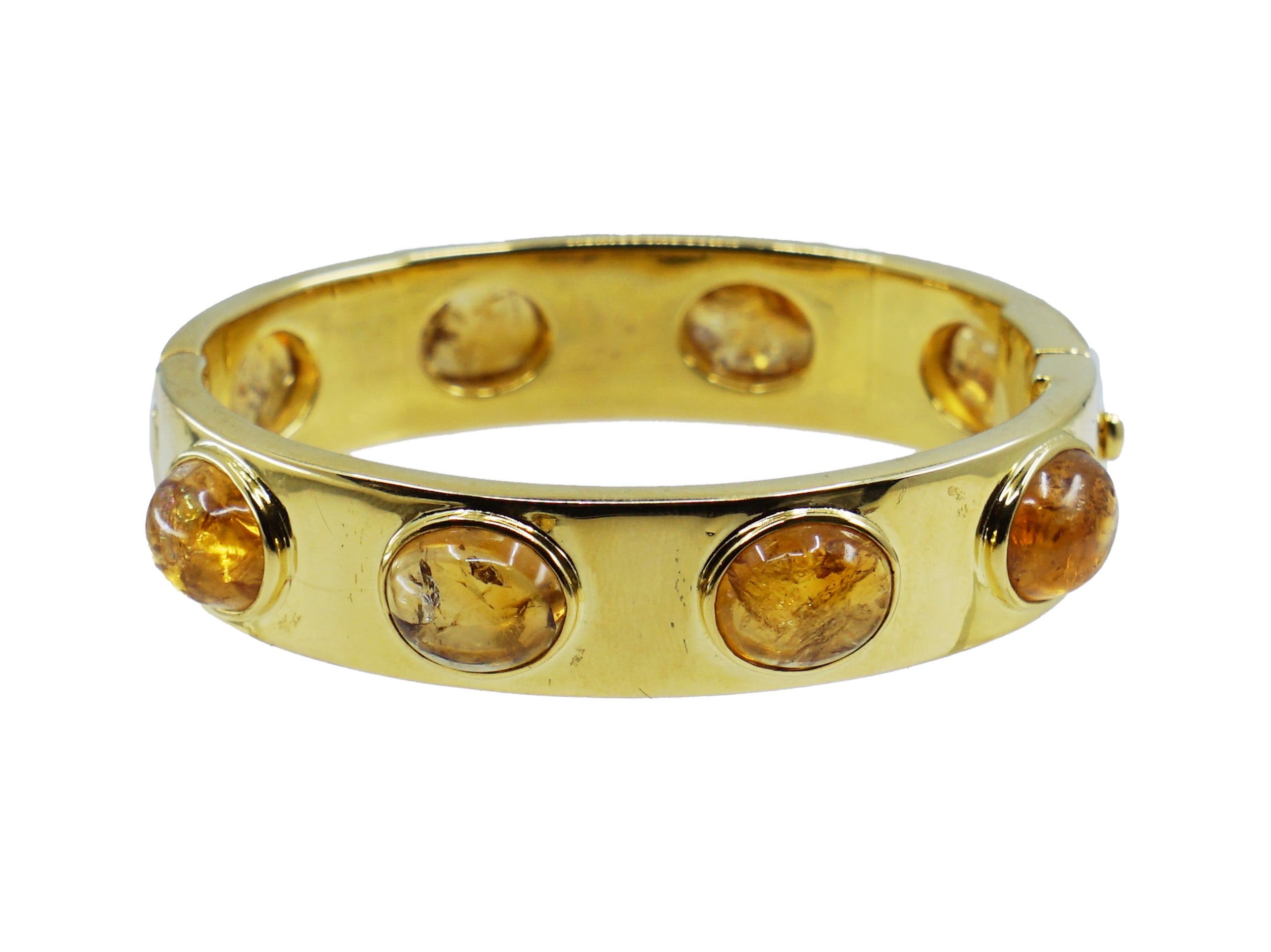 Hinged Citrine Cuff