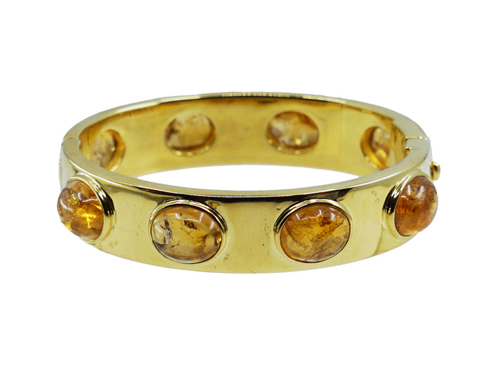 Hinged Citrine Cuff