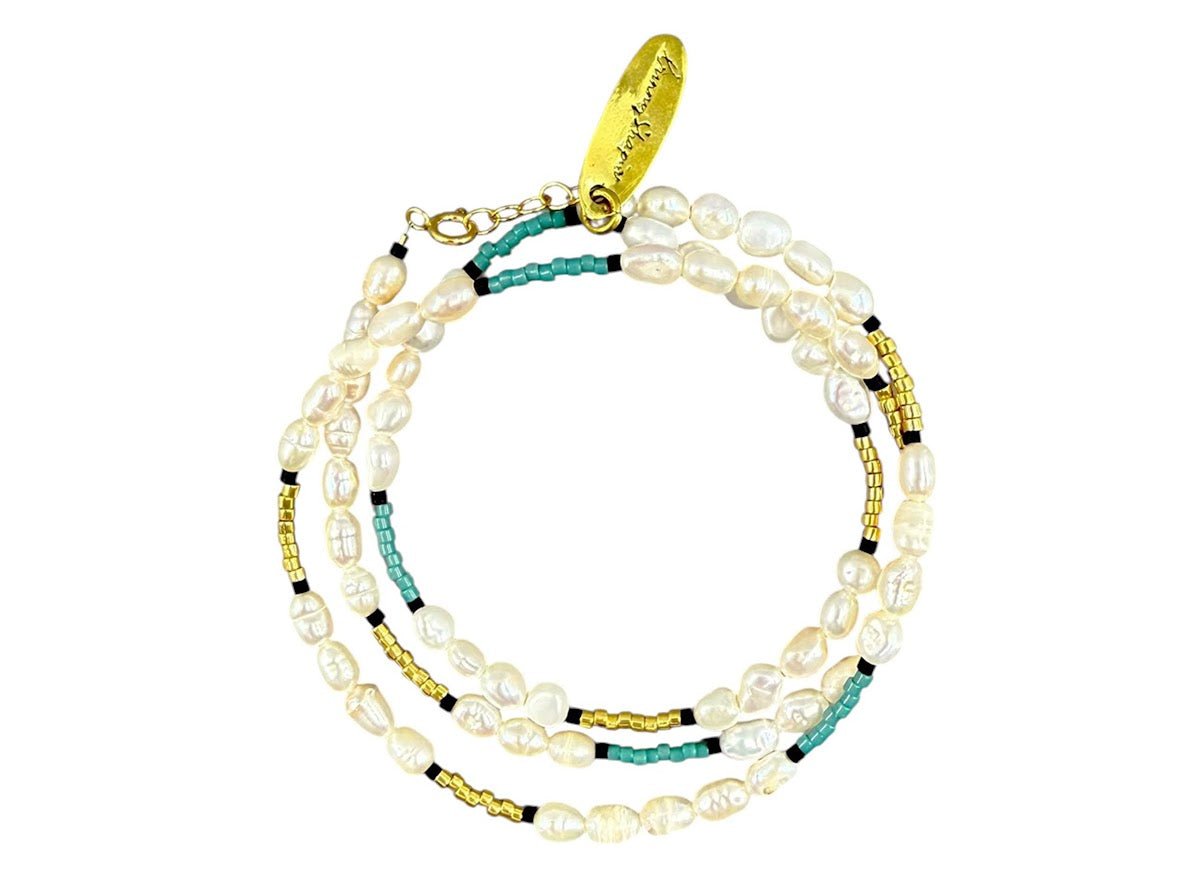Pearl Wrap Bracelet.