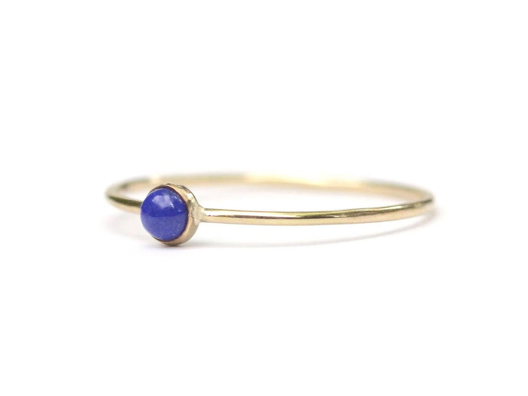 Lapis Micro Dot Ring