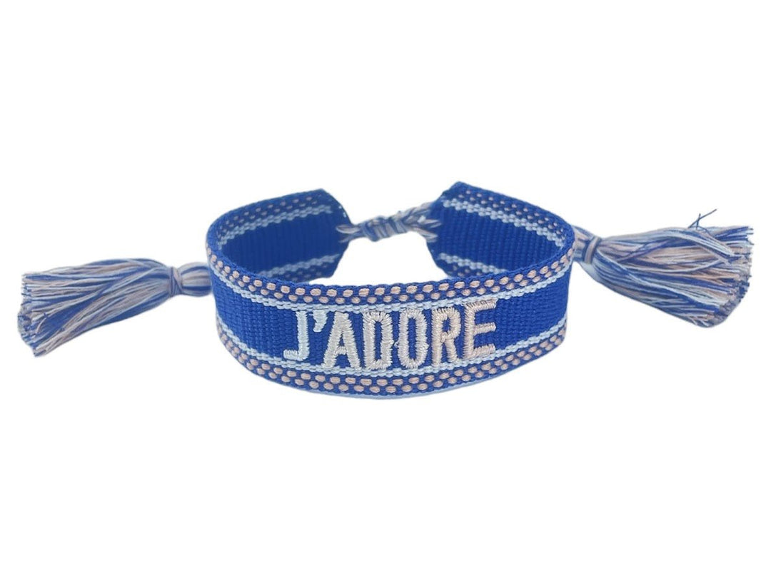 Woven Navy J'Adore Bracelet