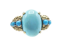 Load image into Gallery viewer, 1960s 18k Turquoise Cocktail Ring
