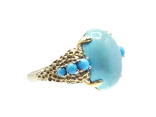 Load image into Gallery viewer, 1960s 18k Turquoise Cocktail Ring
