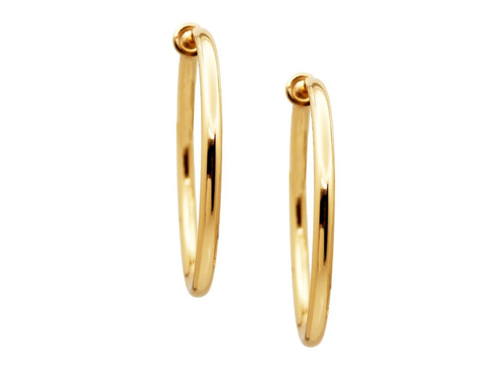Gold Medium Clip Hoops