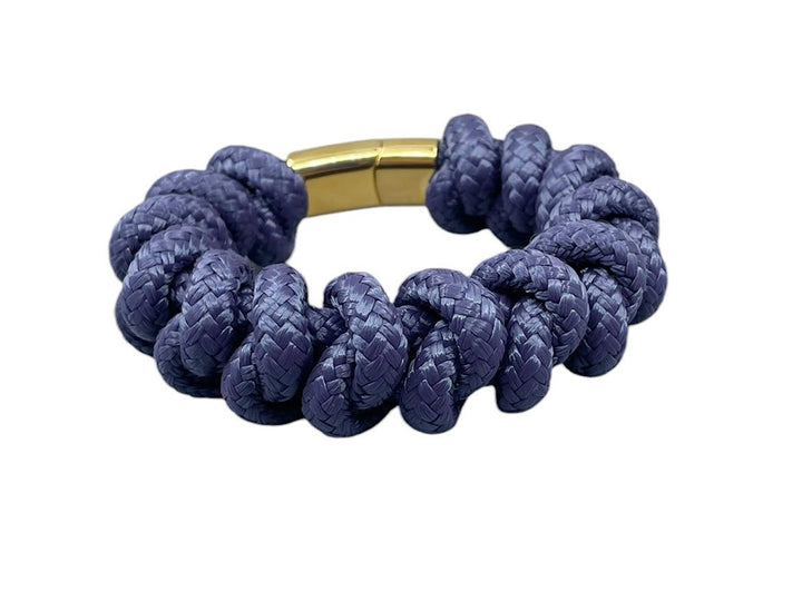 Handmade Navy Nautical Snake Knot Bracelet.