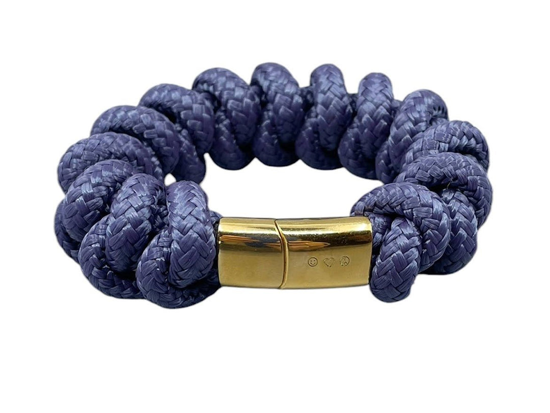 Handmade Navy Nautical Snake Knot Bracelet.