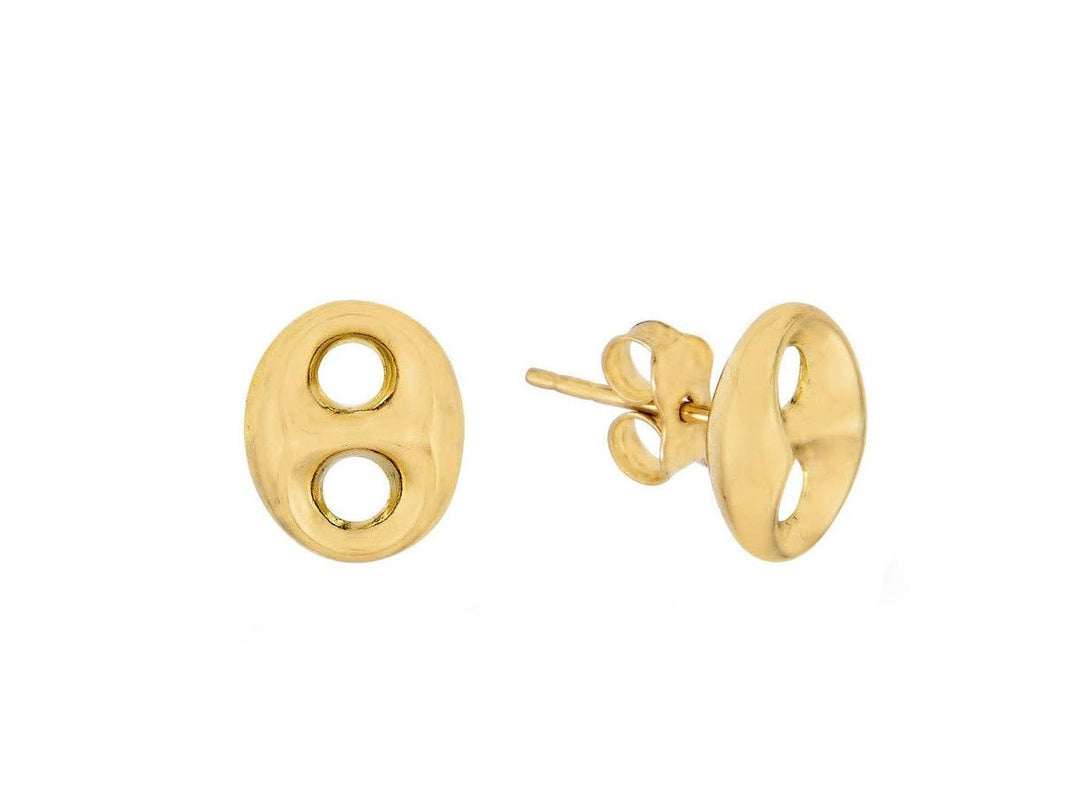 14k Mariner Link Stud Earrings