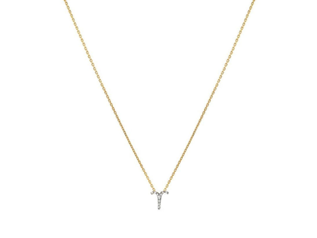 Diamond Aries Pendant Necklace