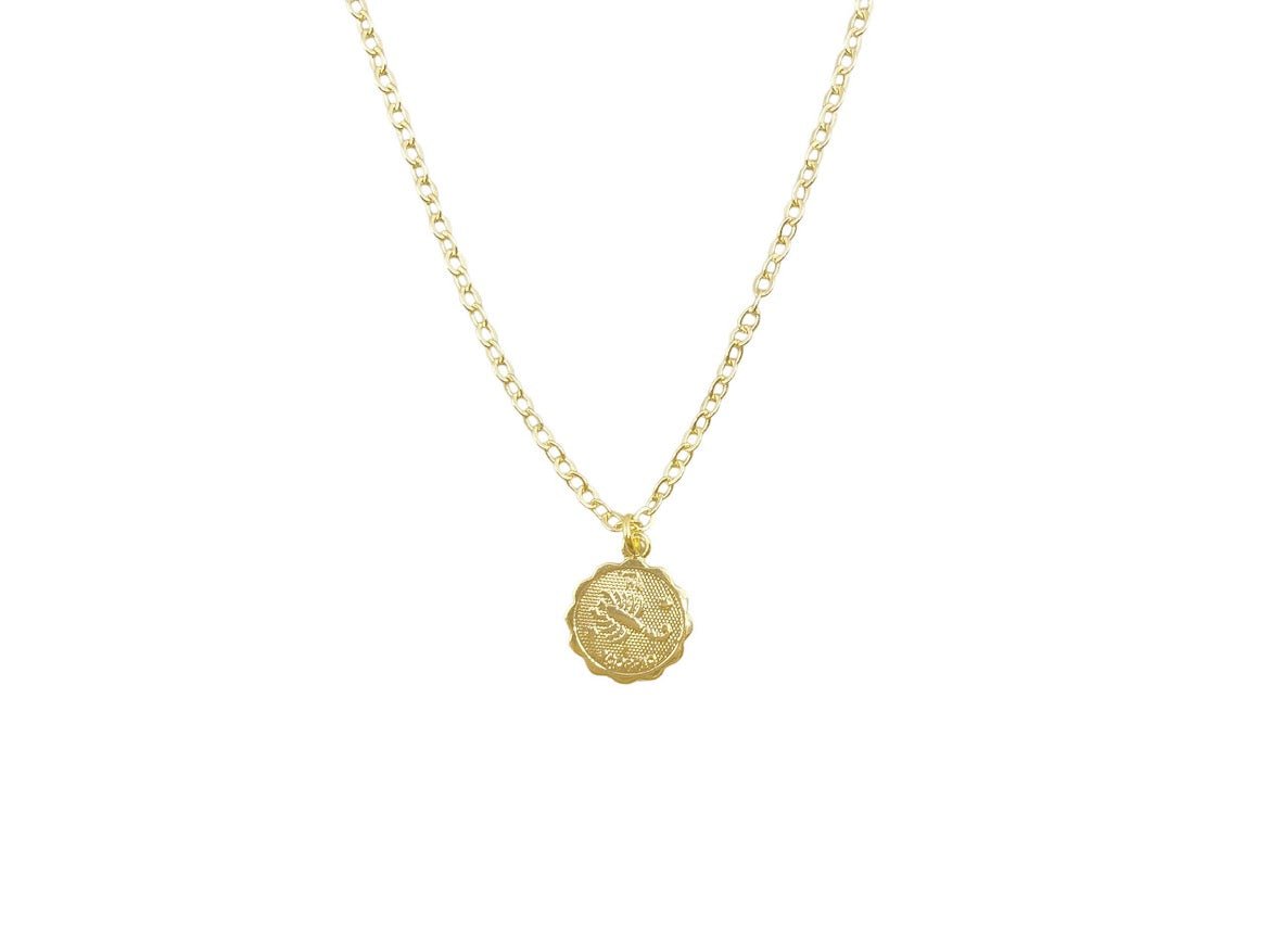 Gold Scorpio Charm Necklace