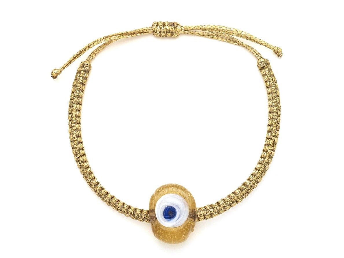 Mini Glass Evil Eye Bracelet