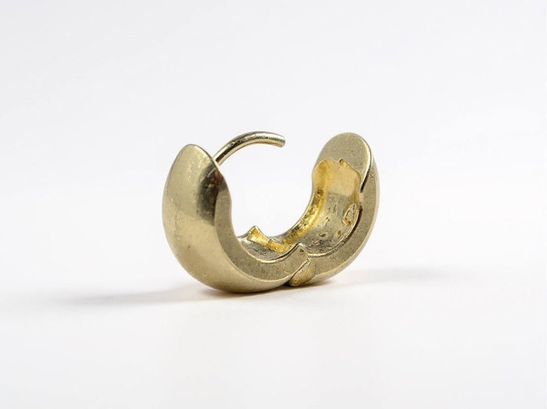 14k Small Bulbous Hoop