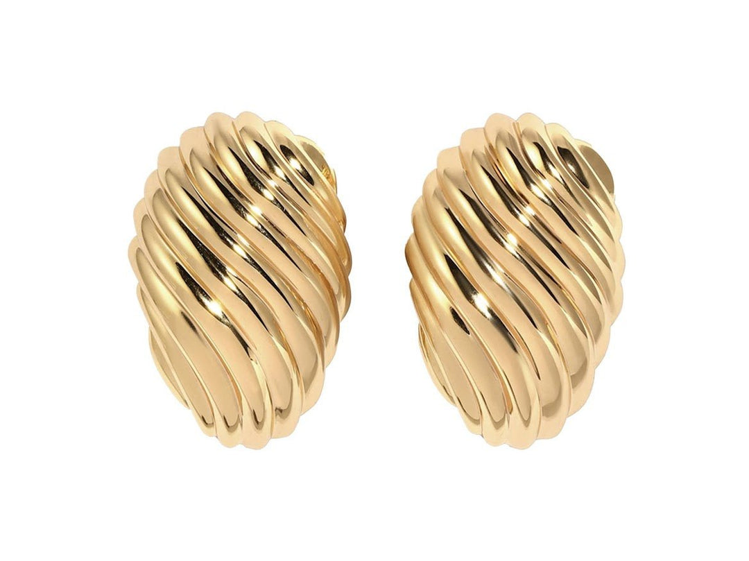 Curvy Ridged Earrings