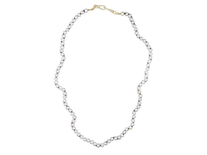 Freshwater Pearl Necklace with Double Clasp