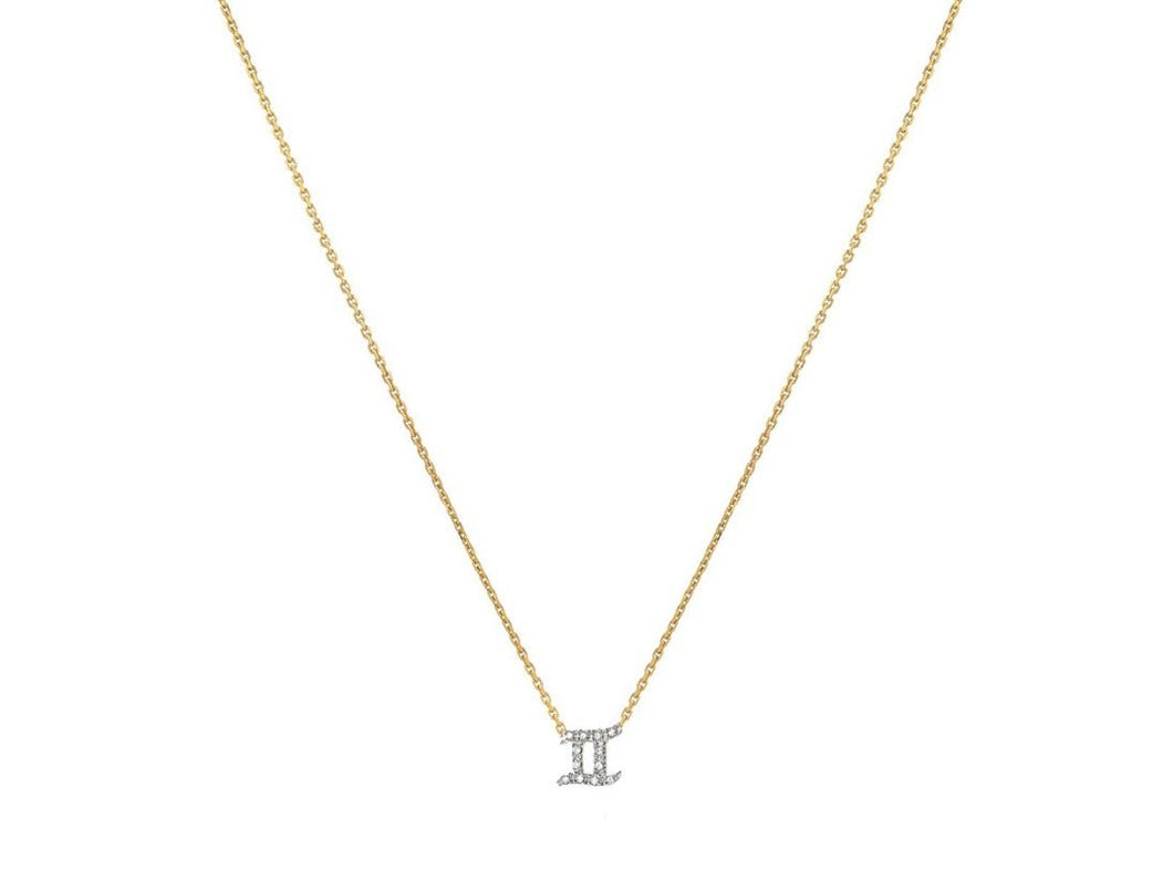 Diamond Gemini Pendant Necklace