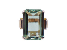 Load image into Gallery viewer, 14k Mounting Ring with Emerald Cut Prasiolite
