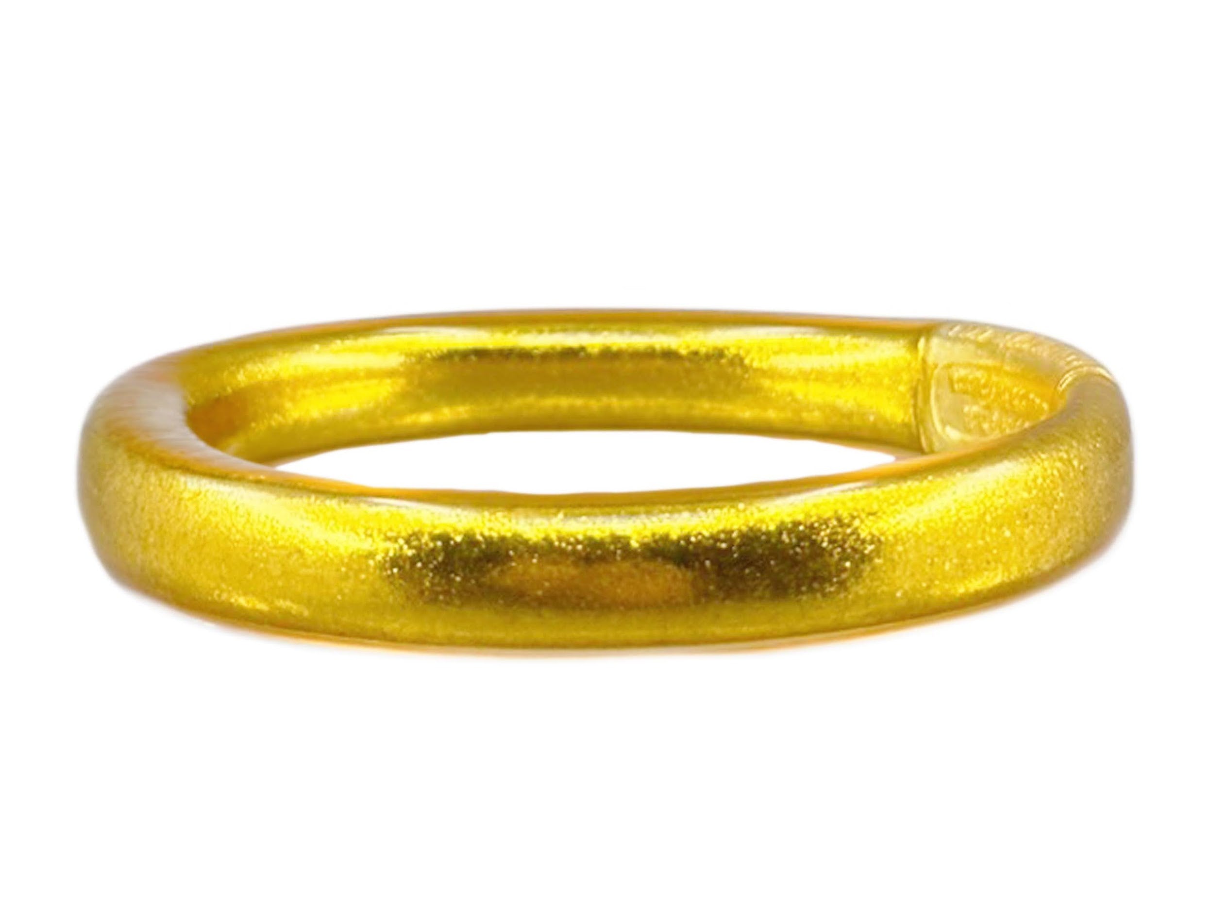 Thick Gold Buddhist Bangle