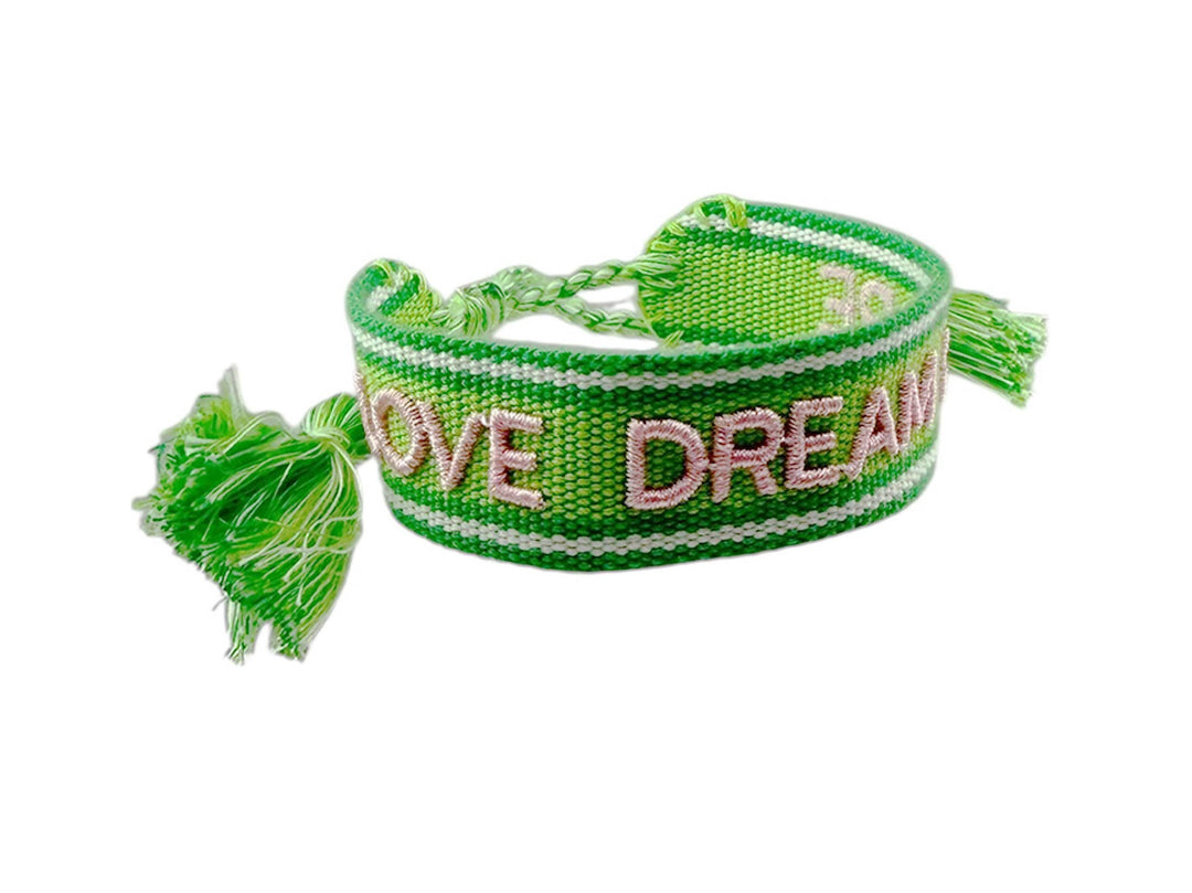Woven LOVE DREAM HOPE Bracelet