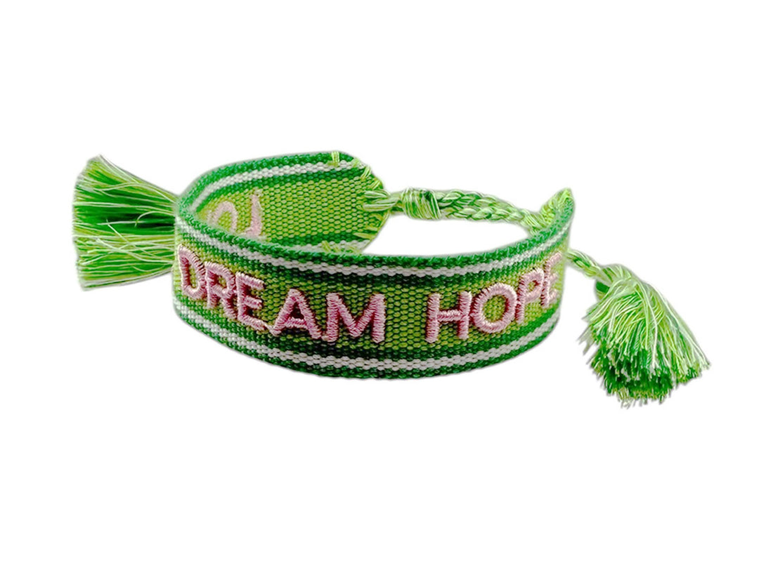 Woven LOVE DREAM HOPE Bracelet