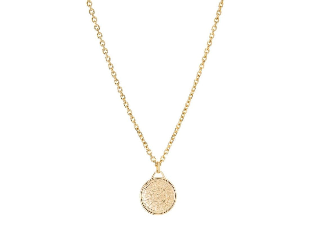 Gold Zodiac Pendant Necklace