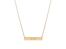 Load image into Gallery viewer, 14k Gold Mini Nameplate Necklace
