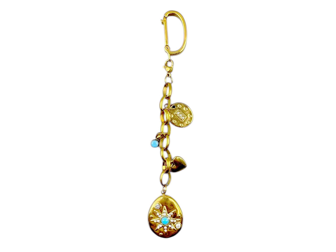 Bikini Charm with Turquoise Disc