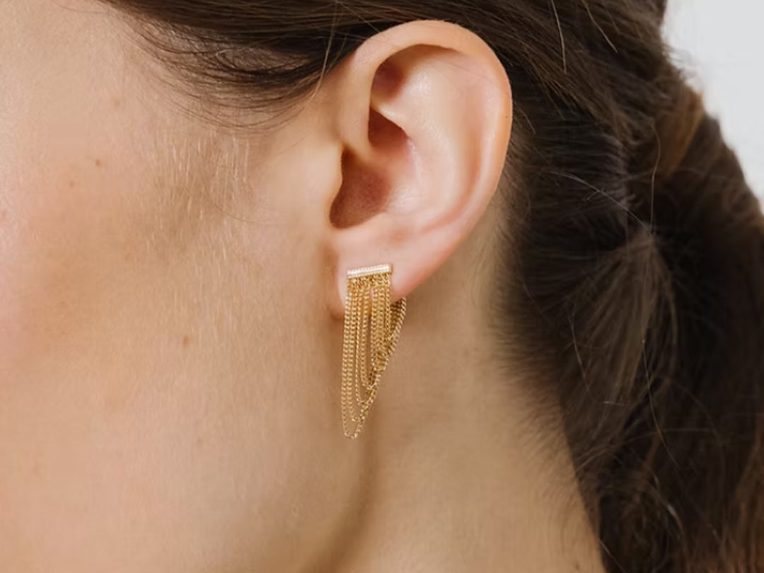 Multiple Chain Drop Earrings