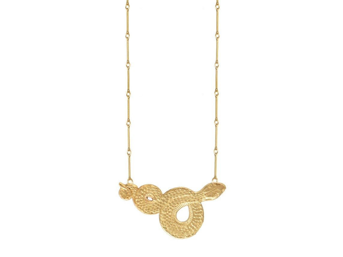Brass Viper Necklace.