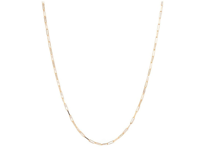 Gold Elongated Link Chain