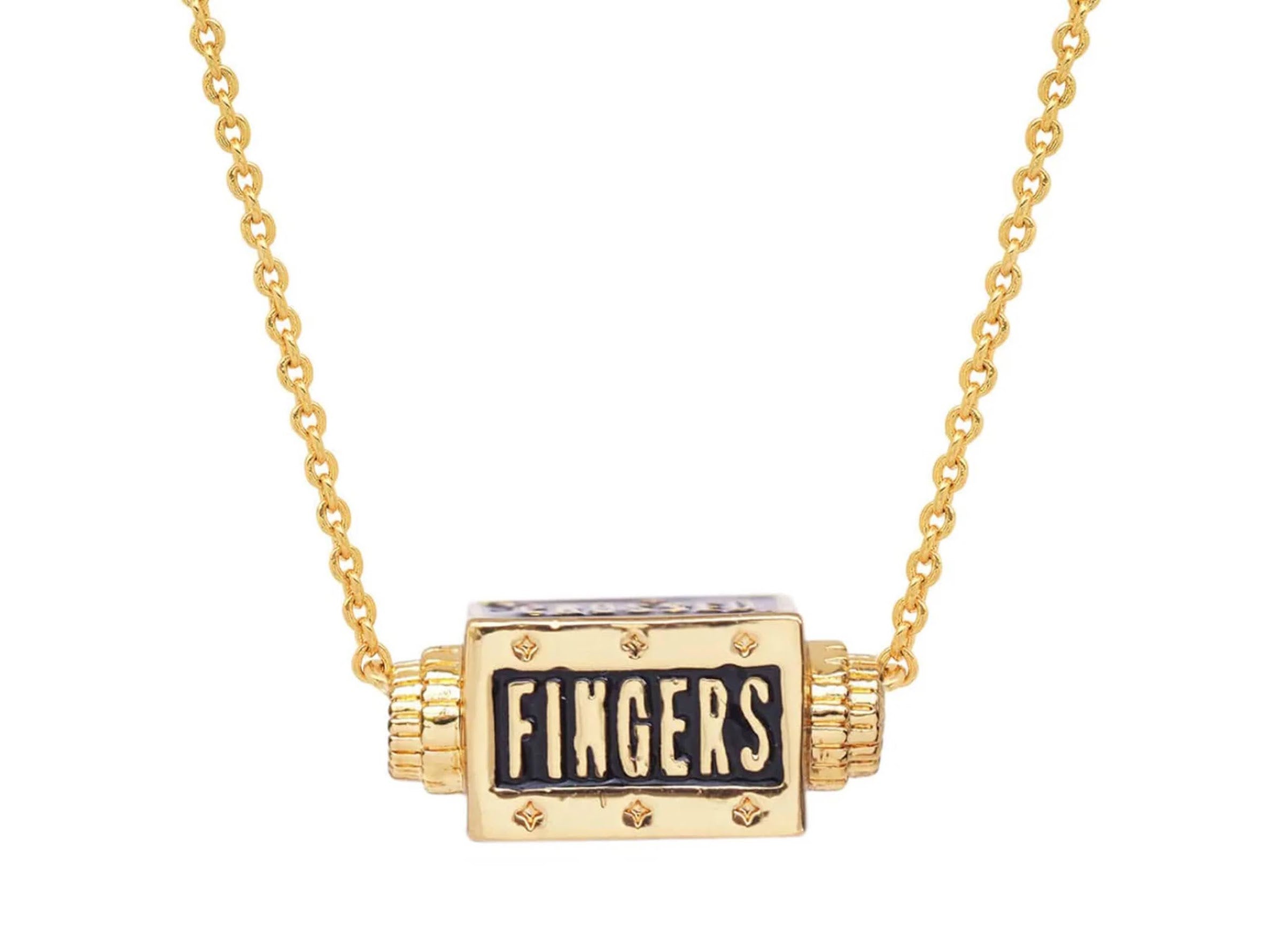 Fingers Crossed Spinner Necklace