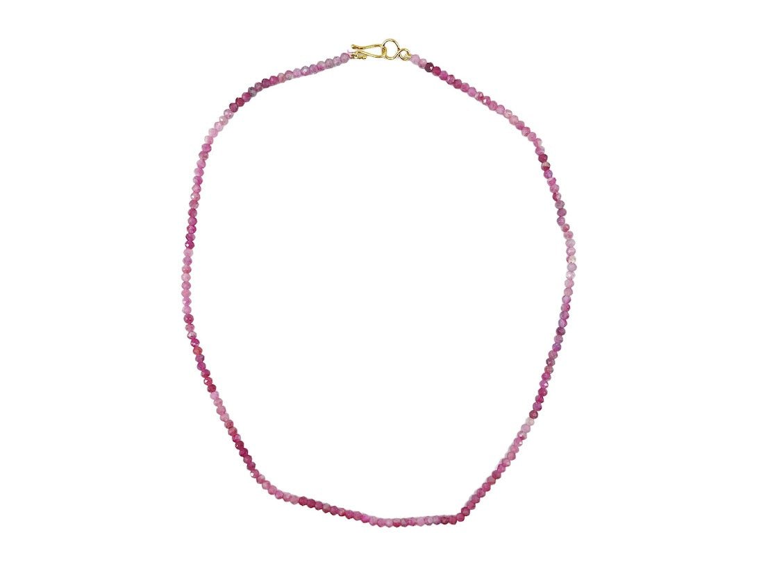 9k Pink Tourmaline Necklace