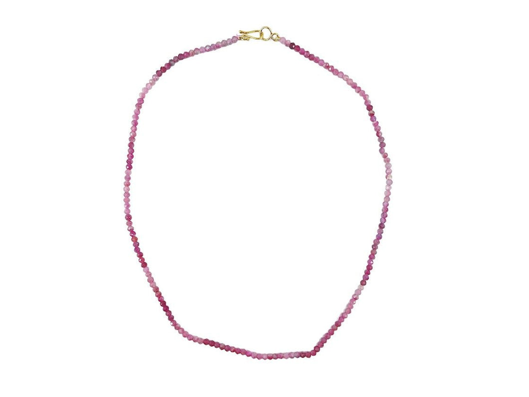9k Pink Tourmaline Necklace